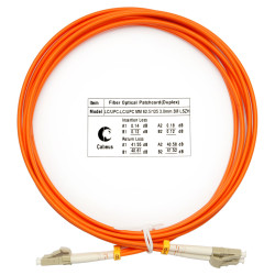 Cabeus FOP-62-LC-LC-3m Шнур оптический duplex LC-LC 62,5/125 mm 3м LSZH