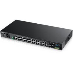 ZyXEL MGS3520-28 Управляемый коммутатор Metro Gigabit Ethernet с 28 разъемами RJ-45 из которых 4 совмещены с SFP-слотами