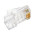 Cabeus 8P8C Коннектор RJ-45 под витую пару, категория 5e, универсальный (для одножильного и многожильного кабеля)