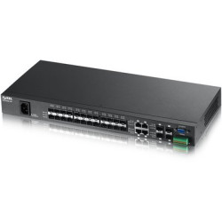 ZyXEL MES3500-24F Управляемый коммутатор L2+ Metro Ethernet с 24 SFP-слотами 100BASE-X и 4 портами Gigabit Ethernet совмещенными с SFP-слотами