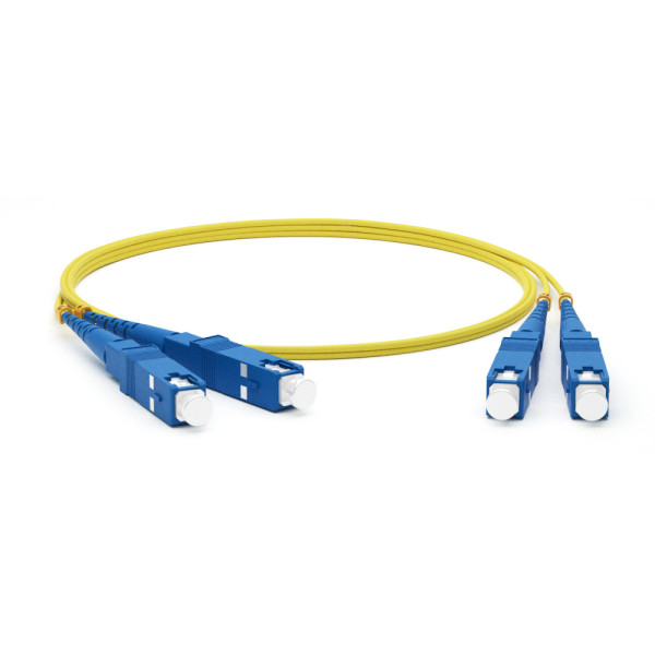 Hyperline FC-D2-9-SC/UR-SC/UR-H-3M-LSZH-YL Патч-корд волоконно-оптический (шнур) SM 9/125 (OS2), SC/UPC-SC/UPC, 2.0 мм, duplex, LSZH, 3 м