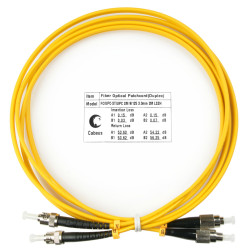 Cabeus FOP(d)-9-FC-ST-2m Шнур оптический duplex FC-ST 9/125 sm 2м LSZH
