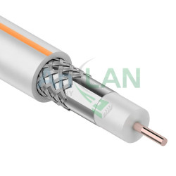 ProConnect 01-2401-1 Кабель SAT 50 M, Cu/Al/Al, (75%), 75 Ом, 100м., белый