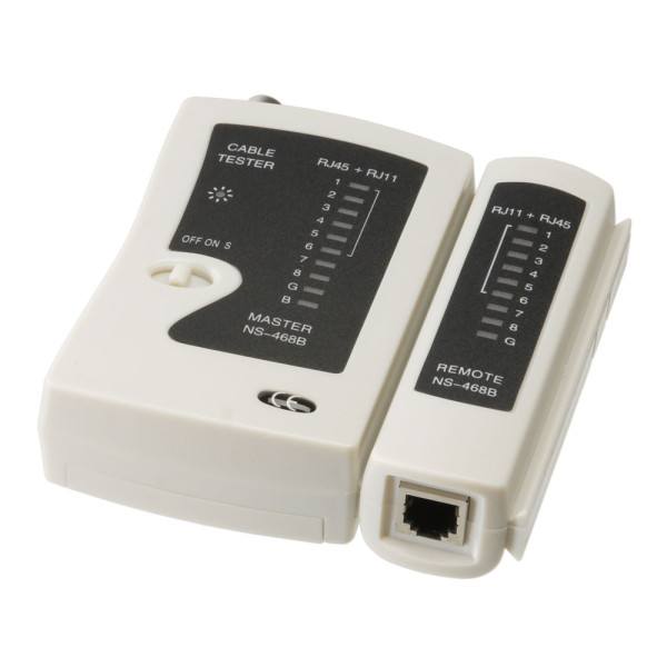 Cabeus CT-BNC-RJ45 Тестер для витой пары, коаксиала, телефона (кож.зам.чехол)