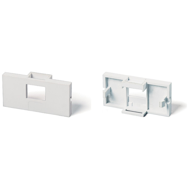 Hyperline SIP-SBB2-1-WH Вставка 25х50 для 1-го Keystone JackКорпуса настенных розеток, тип 2