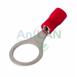 REXANT 08-0017 НАКОНЕЧНИК КОЛЬЦЕВОЙ изолированный (НКИ D10.5мм) 0.5-1.5кв.мм (VR1.25-10)