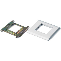 Hyperline FP-M45-1-WH Лицевая панель 80х80мм для 2-х модулей 45х22.5 (аналогов Mosaic), металлический каркас
Лицевые панели, французский стандарт
