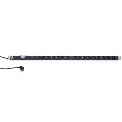 Hyperline SHT-15SH-1IEC-BF-2.5EU Блок розеток, 15 розеток + 1 х IEC320 C13, 16 A, автомат, защита от перенапряжения, шнур 2.5м (1027 x 44.4 x 44.4 мм)
Блоки розеток Hyperline