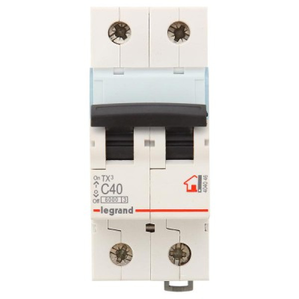 LEGRAND 404046 (604824) Автоматический выключатель, серия TX3, С40A, 2-полюсный