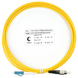 Cabeus FOP(s)-9-LC-FC-3m Шнур оптический simplex LC-FC 9/125 sm 3м LSZH