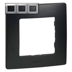 LEGRAND 672583 Рамка 3 поста, цвет антрацит, ETIKA