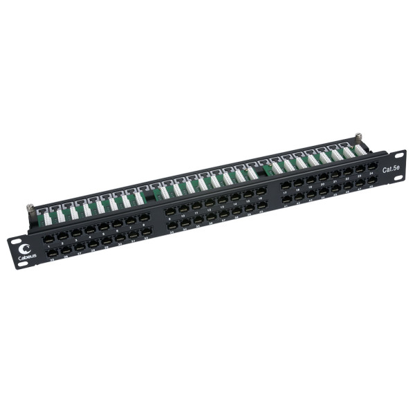 Cabeus PLHD-48-Cat.5e-Krone IDC-1U Патч-панель 19