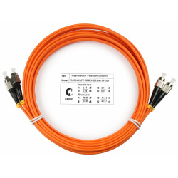 Cabeus FOP-62-FC-FC-10m Шнур оптический duplex FC-FC 62,5/125 mm 10м LSZHМногомодовые оптические патч-корды, FC/PC-FC/PC, дуплекс