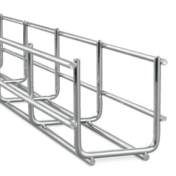 AXELENT X-TRAY 0101 Проволочный лоток шириной 60 мм, высотой 60 мм, оцинковано-хромированный, для внутренних работ (для помещений) (2.5 м)