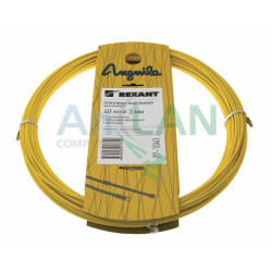 REXANT 27-1040 Протяжка кабельная (мини УЗК в бухте), 40м, стеклопруток, d=3мм, латунный наконечник, заглушка.