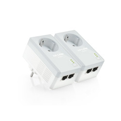TP-Link TL-PA4020PKIT AV500 Комплект 2-портовых адаптеров Powerline со встроенной розеткой